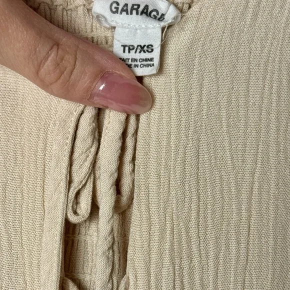 Garage Beige Textured Dress - Picture 5 of 5